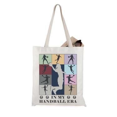 Imagem de WCGXKO Bolsa esportiva casual de handebol para meninas, T-handballera, Zíper