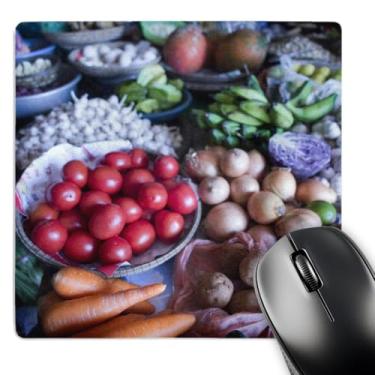 Imagem de 3dRose Produzido à venda em um mercado em Hoi An, Vietnã - AS38 DWE0015 - Mouse pad, 8 x 8 polegadas (mp_133174_1)