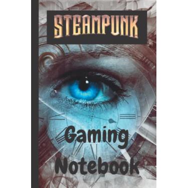 Imagem de Steampunk Gaming Notebook: Mighty Warriors, Your Adventures Await! MMORPG/RPG Notebook