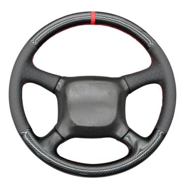 Imagem de MEWANT Capa de volante costurada à mão para Chevrolet Silverado 1500 1999-2002 Acessórios de volante para Chevrolet