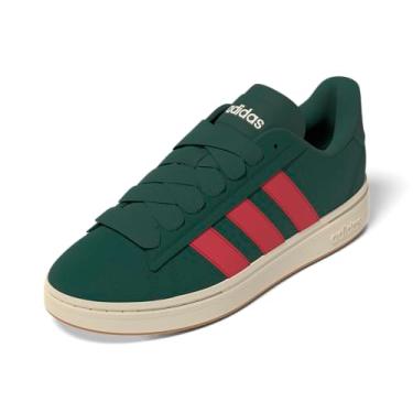 Imagem de adidas Grand Court Alpha 00s Tênis esportivo masculino, Verde universitário/melhor escarlate/off-white, 40
