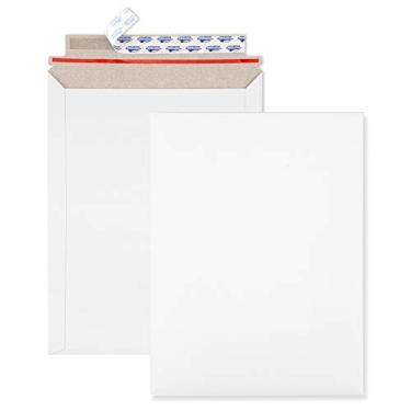Imagem de Envelopes de papelão branco ValBox 22,86 x 29,21 cm com selo automático para fotos e documentos, pacote com 25 envelopes para cartões