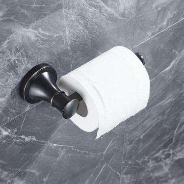 Imagem de Anel de toalha de bronze esfregado a óleo Suporte de papel higiênico Barra de toalha escalável Gancho de roupão de parede Acessórios de banheiro, Suporte de vaso sanitário, Tamanho único