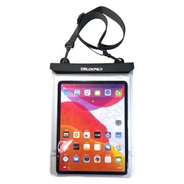Imagem de DRLOKPAK Floating Waterproof Tablet case for Ipad pro12.9 inch Galaxy Tab S8+/S9+ 12.4" Surface Pro X/9/8/7/6 Tablet Dry Bag Pouch for Tablet and eReader up to 13" (White, 13inch)