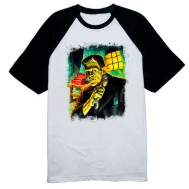 Imagem de Camiseta Raglan Frankenstein Apertando os parafusos - Alearts, M
