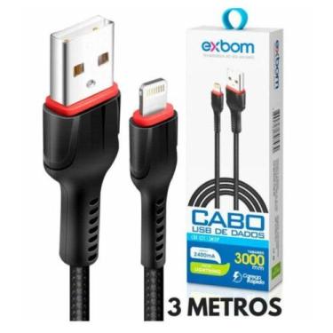 Imagem de Cabo Lightning 2.4A Turbo 3.0M Cbx-U2C13M3Ip - Exbom