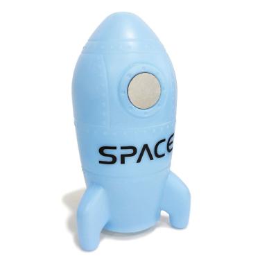 Imagem de Luminária Abajur Foguete Azul Space Geek Decorativa 30x17cm