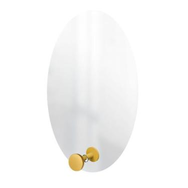 Imagem de Espelho Funcional Hook Amarelo  60 X 40 Cm Oval - e2g Design
