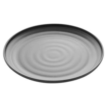 Imagem de Prato raso de melamina toquio preto 25,5cm - lyor