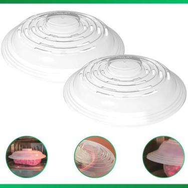 Imagem de Kit 2 Tampa para Microondas Protetora Alimentos - Uninjet