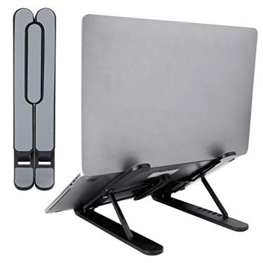 Imagem de Suporte de Laptop Portátil, Suporte de Laptop Dobrável 1117in Multipition Bracket Notebook Stand Stand Laptop Support Support Lift Riser Riser (Preto)