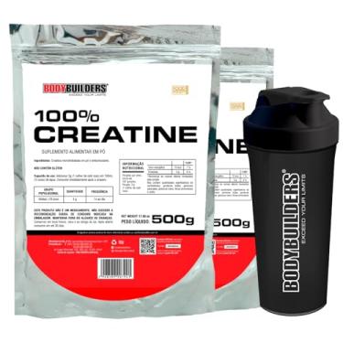 Imagem de Kit 2x Creatina 100% 500g + Coqueteleira - Bodybuilders