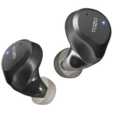 Imagem de TOZO Fones de ouvido sem fio com cancelamento de ruído ativo híbrido versão 2022 NC9 Pro IPX6 à prova d'água Bluetooth nos fones de ouvido Bluetooth 5.2 estéreo, Som imersivo Premium Deep Bass Headset