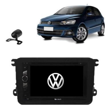 Imagem de Kit Central Multimidia Dvd Gol G7 + Moldura + Camera + Tv - e-Tech
