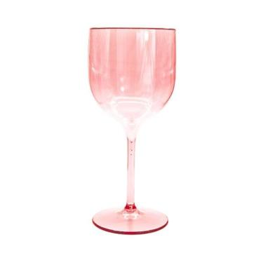 Imagem de Kit 8 Taças De Vinho De Acrílico Cristal 260ml Drink - M&Ca Plásticos,