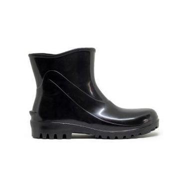 Imagem de Bota de pvc preta c/curto - BRACOL, 33/34