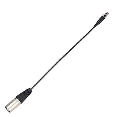 Imagem de MINI XLR 3PIN FÊMEA NÍQUEL E XLR 3PIN MACHO LIGA DE ZINCO CABO DE ÁUDIO CÂMERA SLR INTERFACE DE MICROFONE