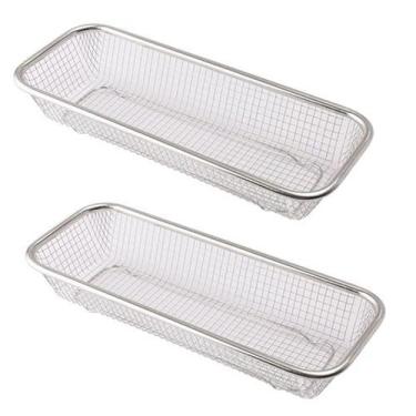 Imagem de 2un Separador de talheres aço inox gaveta cesto telado - clink