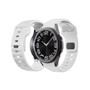 Imagem de NERDCASE, Pulseira de Silicone, Compatível com Samsung Galaxy Watch 20mm, Branco