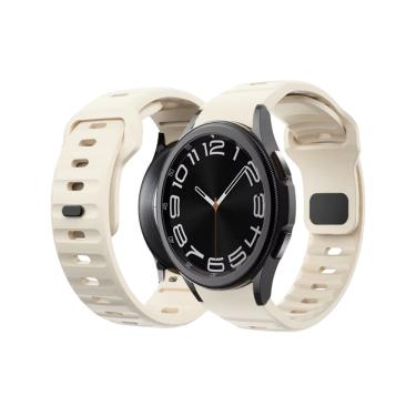 Imagem de NERDCASE, Pulseira de Silicone, Compatível com Samsung Galaxy Watch 20mm, Bege