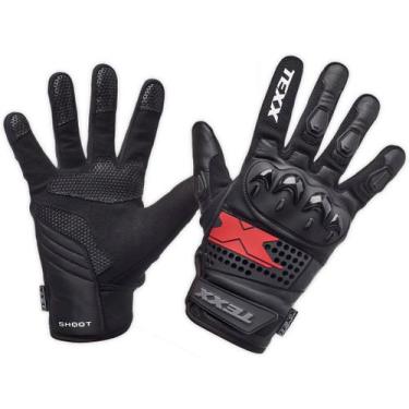 Imagem de Luva Motoqueiro Texx Old Shoot Cano Curto Couro Preta, P