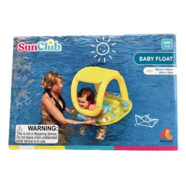 Imagem de Boia Inflável Infantil com Cobertura e Assento