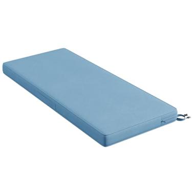 Imagem de Codi Almofada de banco externa 106,6 cm, almofadas duplas à prova d'água para móveis de pátio, substituição para balanço, varanda, sofá, 106 x 45 x 7 cm, azul-petróleo