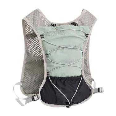 Imagem de Mochila de hidratação em corrida, mochila de água para corrida - 5L Hidratação Reflexiva Coleta de corrida,Equipamento esportivo respirável ajustável de secagem rápida leve para ciclismo, estrada de t