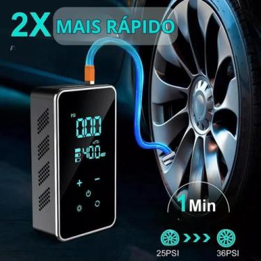 Imagem de Calibrador Compressor Pneu Digital Bomba Ar Carro  - Tomate