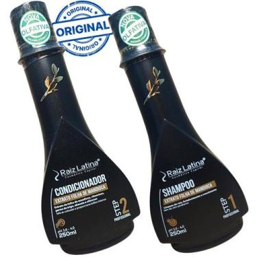 Imagem de Kit Shampoo Condicionador Extrato Folha Mandioca Raiz Latina