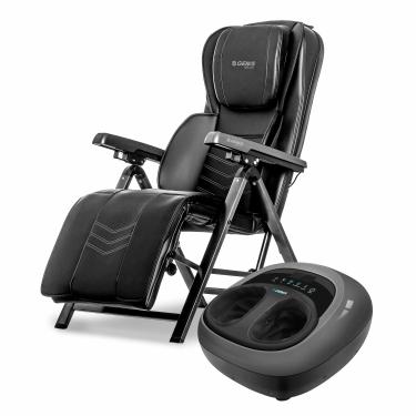 Imagem de Poltrona de Massagem Flex com Aquecimento e Massageador para pés Foot Zen Genis Relax | Bivolt