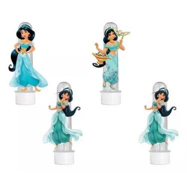 Imagem de 20 Tubetes 3d Personalizado Lembrancinha Jasmine - Barbara Utilidades