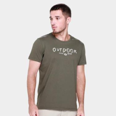 Imagem de Camiseta Colcci Casual Masculina, Verde, M