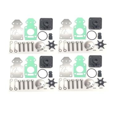 Imagem de Kit de reparo de impulsor de bomba de água para YM OEM com caixa 63V-W0078-02-00 63V-44301-00 63V-W0078-02-00 peças de reconstrução (4 conjuntos)