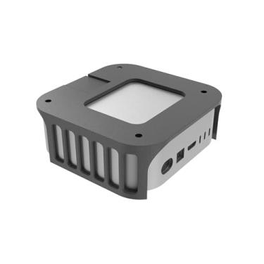 Imagem de Yipintang Suporte sob a mesa para Mac mini M4/M4 Pro 2024: suporte que economiza espaço com design de dissipação de calor para acessórios Mac mini (preto)