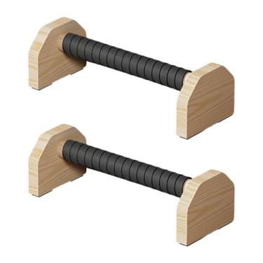 Imagem de oshhni 2x Push Up Bar Parallettes Bar Non Slip Strength Training Treinamento resistente Barras de mão Push up lida de madeira para homens fitness fitness, 30cm
