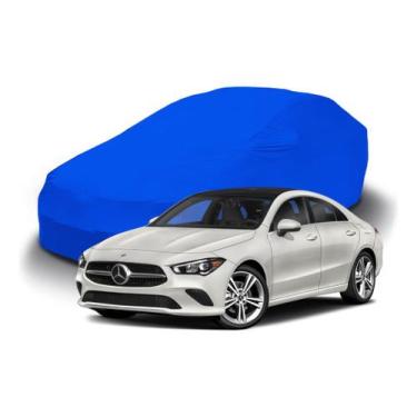 Imagem de Capa Para Cobrir Carros Sedã Azul Royal Com Elástico Tecido - Lobo set