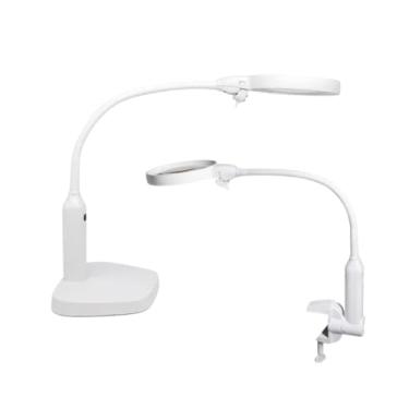 Imagem de LUPA LED PROFISSIONAL MESA BANCADA LUMINARIA ESTETICA 2 EM 1 ILUMINACAO ELETRONICA LENTE DE AUMENTO