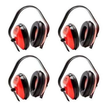 Imagem de Abafador Ruído Tipo Concha Protetor Auricular Ouvidos 4 Unid - Brasfor