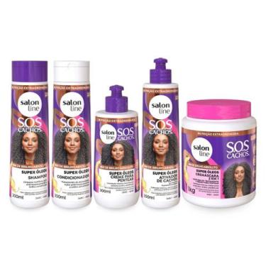 Imagem de Kit Completo Sos Super Óleos Brilho Absoluto Salon Line 5Und