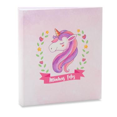 Imagem de Álbum 200 Fotos 10x15 - Infantil Unicórnio Rosa 283