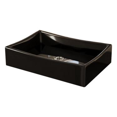 Imagem de Kit Cuba Dalla Preta Com Valvula Cromada Abs