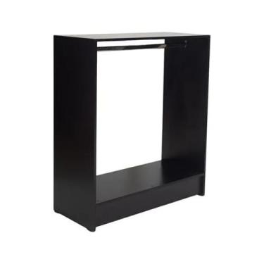 Imagem de Balcão Loja Central Arara 100% Mdf Preto Desmontado - Suprema Móveis