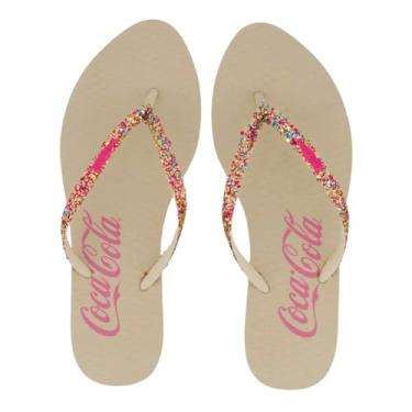 Imagem de Chinelo Coca Cola Aloha Feminino Bege