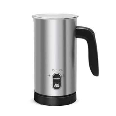 Imagem de TUMIDY Espumador De Leite Elétrico, Café, Água Quente E Fria, Aquecedor Automático 4 Em 1, Aço Inoxidável Para Latte, Chocolate (Aço Inoxidável)