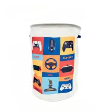 Imagem de Cesto Organizador Multiuso em Tecido Dobrável - Para Roupas, Brinquedos, Itens Domésticos (40L, Preto) - Prático e Resistente(Play 40L)