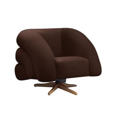 Imagem de Poltrona Giratória Orgânica com Balanço Tana Bouclê E03 - D'Rossi - D 