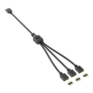 Imagem de Cabo Divisor Rgb 1 3 12V 4 Pinos 30Cm Cooler Fan Fita Led - Chroma Tec