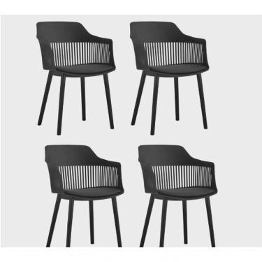 Imagem de Kit 4 Cadeiras Marcela Móveis Preto