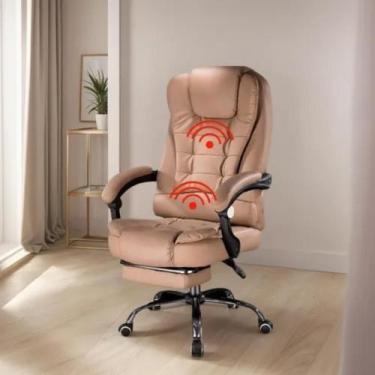 Imagem de Cadeira Escritório Presidente 7 Pontos De Massagem Com Apoio - Bela Im